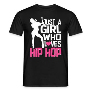HipHop Dancers Breakdancing 80s 90s Hip Hop - Men's T-Shirt - black - Front - AI Model Male 178 light (178cm)