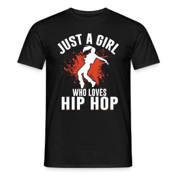 HipHop Dancers Breakdancing 80s 90s Hip Hop - Men's T-Shirt - black - Front - AI Model Male 178 light (178cm)