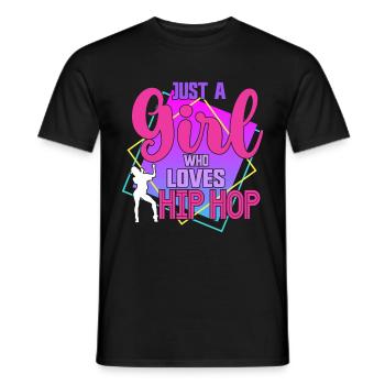 HipHop Dancers Breakdancing 80s 90s Hip Hop - Men's T-Shirt - black - Front - AI Model Male 178 light (178cm)