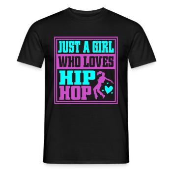HipHop Dancers Breakdancing 80s 90s Hip Hop - Men's T-Shirt - black - Front - AI Model Male 178 light (178cm)