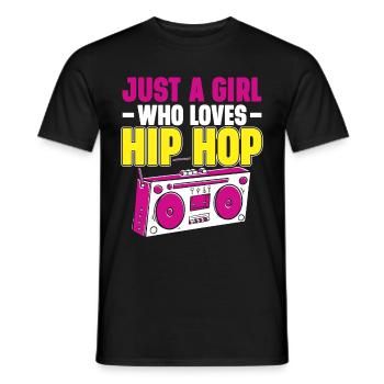 HipHop Dancers Breakdancing 80s 90s Hip Hop - Men's T-Shirt - black - Front - AI Model Male 178 light (178cm)