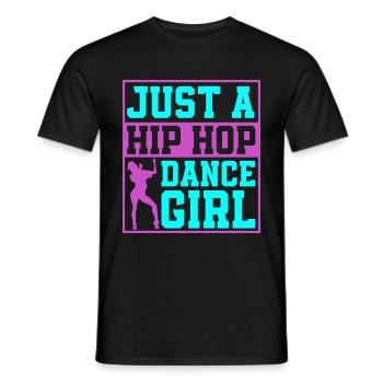 HipHop Dancers Breakdancing 80s 90s Hip Hop - Men's T-Shirt - black - Front - AI Model Male 178 light (178cm)