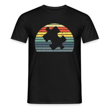 Puzzle Pièce Puzzle Amateur de Puzzle - T-shirt homme - noir - Devant - AI Model Male 178 light (178cm)