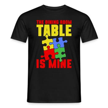 Puzzle Pièce Puzzle Amateur de Puzzle - T-shirt homme - noir - Devant - AI Model Male 178 light (178cm)