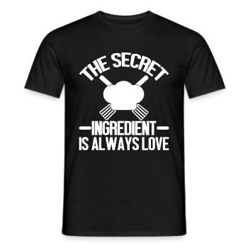 Cuisine Amateur de cuisine Chef culinaire - T-shirt homme - noir - Devant - AI Model Male 178 light (178cm)
