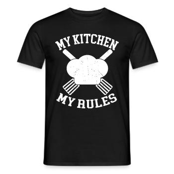 Cuisine Amateur de cuisine Chef culinaire - T-shirt homme - noir - Devant - AI Model Male 178 light (178cm)