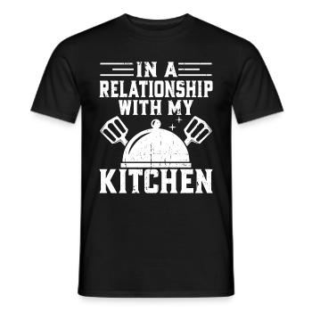 Cuisine Amateur de cuisine Chef culinaire - T-shirt homme - noir - Devant - AI Model Male 178 light (178cm)
