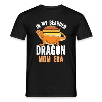 Bärde Drachenliebhaber Pogona Reptile Eidechse - Männer T-Shirt - Schwarz - Vorne - AI Model Male 178 light (178cm)