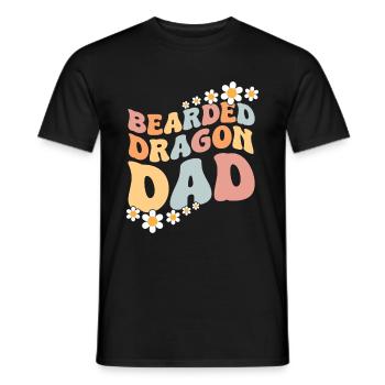 Bärde Drachenliebhaber Pogona Reptile Eidechse - Männer T-Shirt - Schwarz - Vorne - AI Model Male 178 light (178cm)