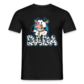 Dad Cowboy Birthday Family Matching Party - Men's T-Shirt - black - Front - AI Model Male 178 light (178cm)