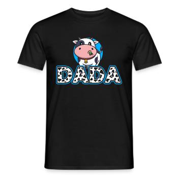 Dad Cowboy Birthday Family Matching Party - Men's T-Shirt - black - Front - AI Model Male 178 light (178cm)