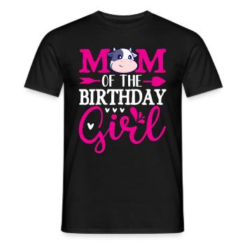 Mère Cowboy anniversaire famille match partie - T-shirt homme - noir - Devant - AI Model Male 178 light (178cm)