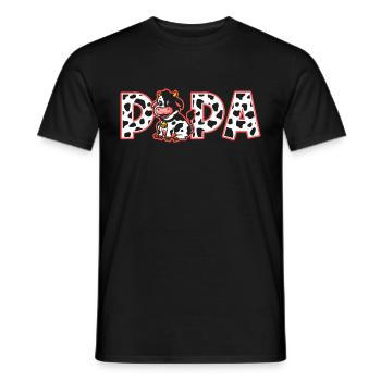 Dad Cowboy Birthday Family Matching Party - Men's T-Shirt - black - Front - AI Model Male 178 light (178cm)