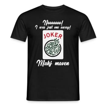 Mahjong Mah Jong Chinesisches Spiel Mah Jongg - Männer T-Shirt - Schwarz - Vorne - AI Model Male 178 light (178cm)