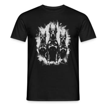 Doberman Pinscher Doberman Lover Dog Owner - Men's T-Shirt - black - Front - AI Model Male 178 light (178cm)