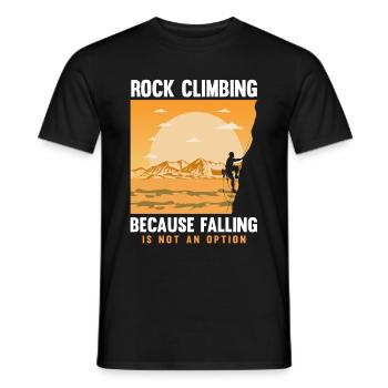 Klettern Mountain Boulder Climble Kletterer - Männer T-Shirt - Schwarz - Vorne - AI Model Male 178 light (178cm)
