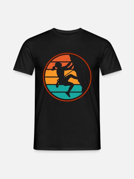 Klettern Mountain Boulder Climble Kletterer - Männer T-Shirt - Schwarz