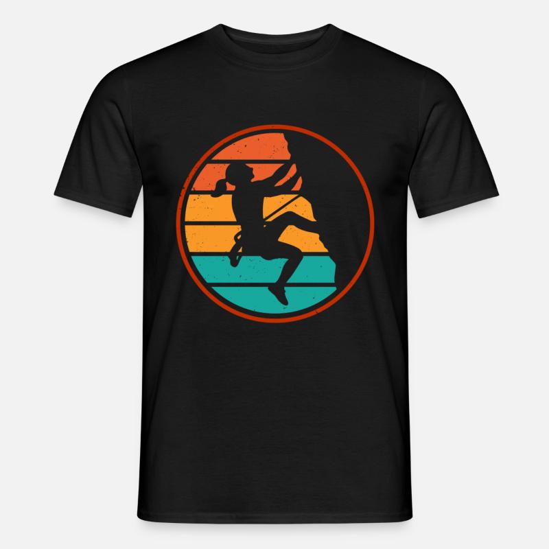 Klettern Mountain Boulder Climble Kletterer - Männer T-Shirt - Schwarz