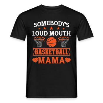 Basketball Mom Basketball Mama - Männer T-Shirt - Schwarz - Vorne - AI Model Male 178 light (178cm)