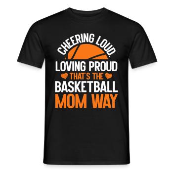 Basketball Mom Basketball Mama - Männer T-Shirt - Schwarz - Vorne - AI Model Male 178 light (178cm)