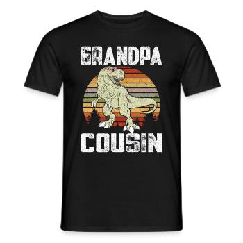 Opasaurus T Rex Dinosaur Grandpa Saurus - Men's T-Shirt - black - Front - AI Model Male 178 light (178cm)