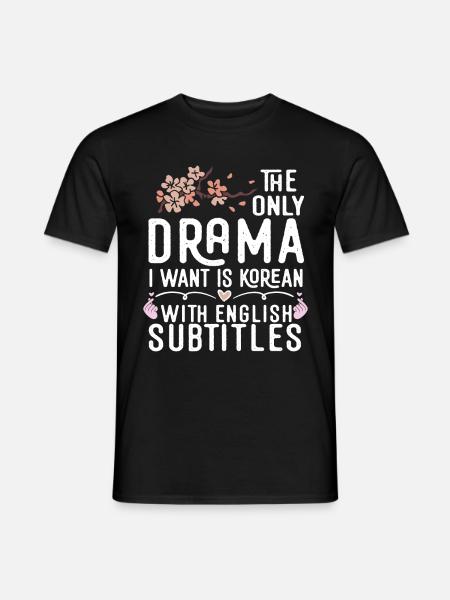 Koreanischer Drama Merch K-Drama Liebhaber Fan - Mænd T-shirt - sort