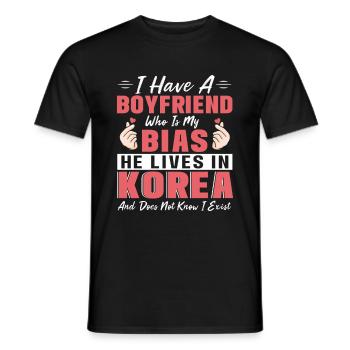 Korean Drama Merch K-Drama Lover Fan - Men's T-Shirt - black - Front - AI Model Male 178 light (178cm)