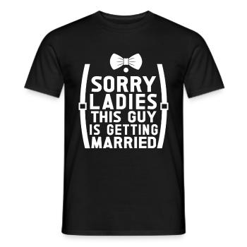 Enterrement de vie de garçon marié - T-shirt homme - noir - Devant - AI Model Male 178 light (178cm)