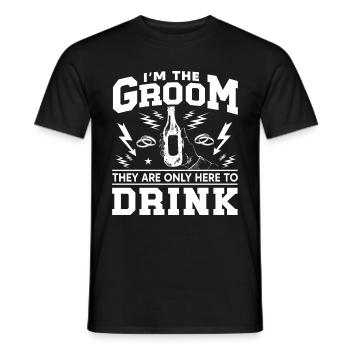 Bräutigam Bachelor Party Unkraut - Männer T-Shirt - Schwarz - Vorne - AI Model Male 178 light (178cm)
