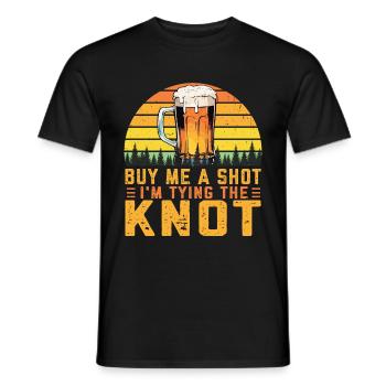 Bräutigam Bachelor Party Unkraut - Männer T-Shirt - Schwarz - Vorne - AI Model Male 178 light (178cm)