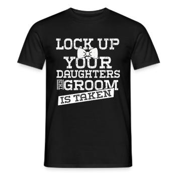 Enterrement de vie de garçon marié - T-shirt homme - noir - Devant - AI Model Male 178 light (178cm)