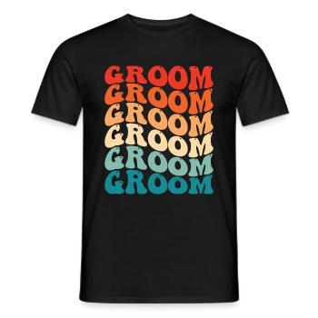 Bräutigam Bachelor Party Unkraut - Männer T-Shirt - Schwarz - Vorne - AI Model Male 178 light (178cm)