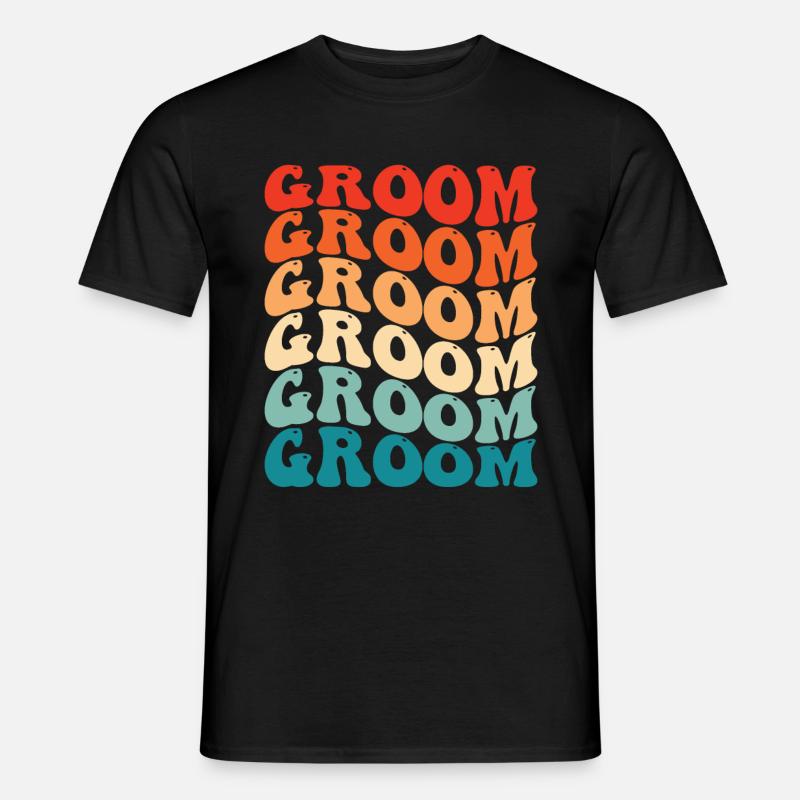 Bräutigam Bachelor Party Unkraut - Männer T-Shirt - Schwarz