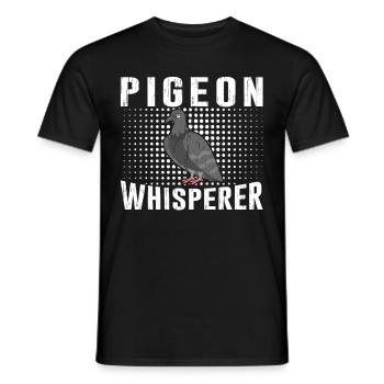 pigeon fancier pigeon bird lover pigeon - Men's T-Shirt - black - Front - AI Model Male 178 light (178cm)
