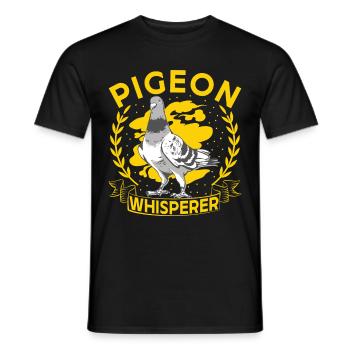pigeon fancier pigeon bird lover pigeon - Men's T-Shirt - black - Front - AI Model Male 178 light (178cm)