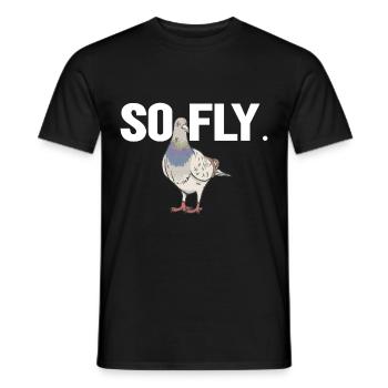 pigeon fancier pigeon bird lover pigeon - Men's T-Shirt - black - Front - AI Model Male 178 light (178cm)