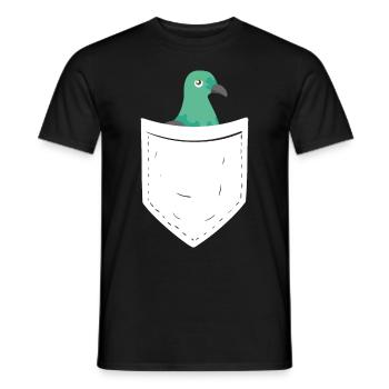 pigeon fancier pigeon bird lover pigeon - Men's T-Shirt - black - Front - AI Model Male 178 light (178cm)
