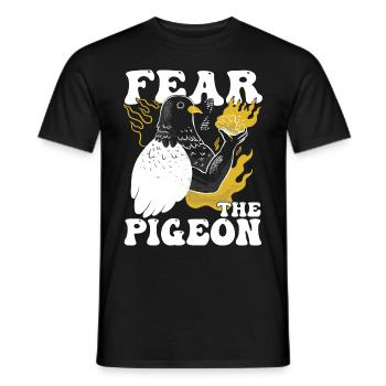 pigeon fancier pigeon bird lover pigeon - Men's T-Shirt - black - Front - AI Model Male 178 light (178cm)
