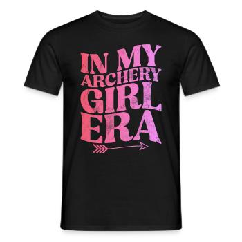 Tir à l’arc Chasse à l’arc Filles Chasse à la flèche - T-shirt homme - noir - Devant - AI Model Male 178 light (178cm)
