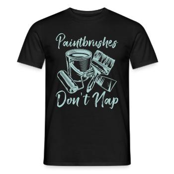 House Painter Dad Unique Gifts - Men's T-Shirt - black - Front - AI Model Male 178 light (178cm)