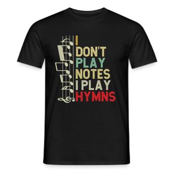 Klavier Christliche Musik Jesus Pianist Gott - Männer T-Shirt - Schwarz - Vorne - AI Model Male 178 light (178cm)