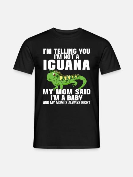 Iguanian Reptile Lover Herpetologist - Men's T-Shirt - black