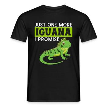 Iguanische Reptilienliebhaber Herpetologe - Männer T-Shirt - Schwarz - Vorne - AI Model Male 178 light (178cm)