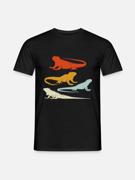 Iguanian Reptile Lover Herpetologist - Men's T-Shirt - black
