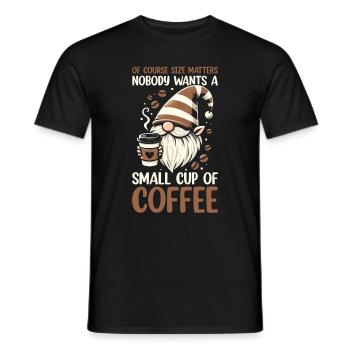 Gnome drôle & Amateur de café Café des nains de jardin - T-shirt homme - noir - Devant - AI Model Male 178 light (178cm)