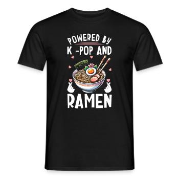 Ramen- Und K-Pop-Waren Kawaii Finger Herz - Männer T-Shirt - Schwarz - Vorne - AI Model Male 178 light (178cm)