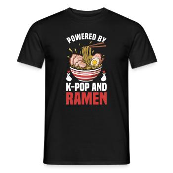 Ramen- Und K-Pop-Waren Kawaii Finger Herz - Männer T-Shirt - Schwarz - Vorne - AI Model Male 178 light (178cm)