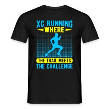 Cadeau de course XC drôle XC Runner Edition - T-shirt homme - noir - Devant - AI Model Male 178 light (178cm)