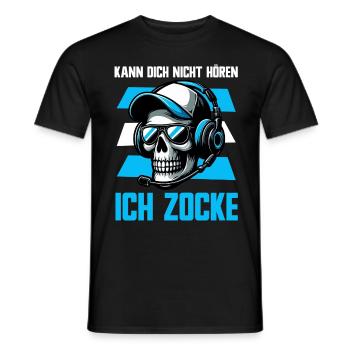 Je ne t’entends pas, je joue, je joue, je joue - T-shirt homme - noir - Devant - AI Model Male 178 light (178cm)