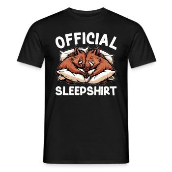 Chemise de nuit officielle Funny Wild Boar - T-shirt homme - noir - Devant - AI Model Male 178 light (178cm)